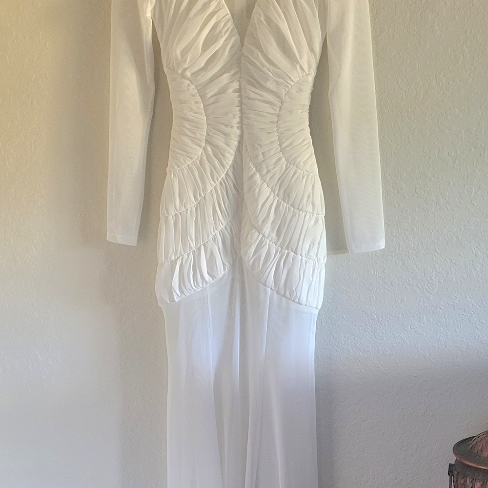 Anthropologie Maxi Dress. Misha Ivory Talitha Evening. Sz Small NWT. - Picture 10 of 16